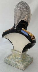 Emperor Alexander I of Russia, Early 19th Century Staffordshire Pottery Bust in the Manner of Wood and Caldwell.