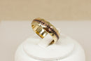 Stunning Heavy 9ct Welsh Gold & Sapphire Wedding Band by Clogau - Boxed
