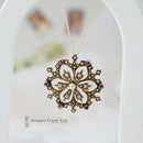 Victorian 9ct Ruby & Pearl Pendant