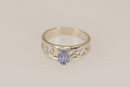 Beautiful Handcrafted Silver & Sapphire Ring – London 1994