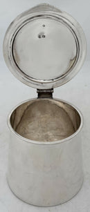 Edwardian Arts & Crafts Silver Lidded Tankard. Sheffield 1909 Thomas Bradbury & Sons Ltd. 12.7 troy ounces.