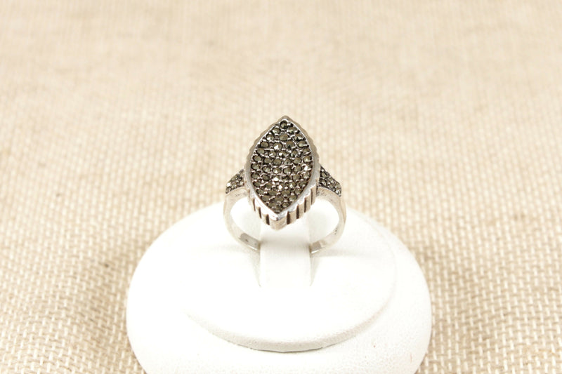 Art Deco Silver & Marcasite Ring