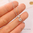18ct White Gold Diamond Solitaire Pendant 0.50ct
