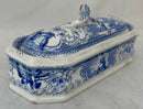 Napoleon Bonaparte Pearlware Razor Box, William Smith & Co. Circa 1840.