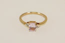 9ct Gold Morganite and Diamond Ring