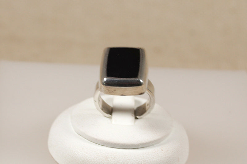 Silver & Onyx Ring