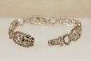 Art Deco Argentium Silver & Marcasite Bracelet
