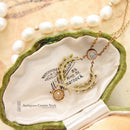 Victorian 9ct Ceylon Sapphire, Demantoid Garnet & Yellow Topaz Necklace