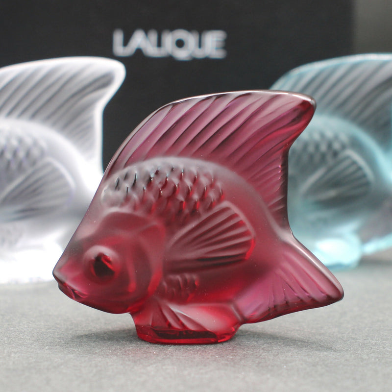 New Lalique: Golden red fish seal/sculpture