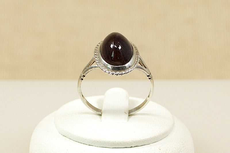 Silver & Cabochon Iolite Ring