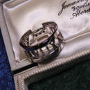Tiffany & Co. 'Atlas' Series 18ct White Gold Diamond Openwork Ring Size K