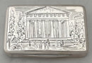 Austrian Silver Theseus Temple Snuff Box. Vienna 1848, 2.7 troy ounces.