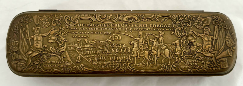 copper tobacco box Kangxi Dutch 18th Century Copper Tobacco
