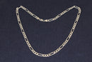 Classic Silver Italian Figaro Necklace Chain