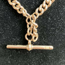 Late Victorian Graduated 9ct Gold Double Albert Watch Chain Necklace | 56 grams