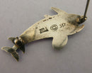 Vintage Georg Jensen Sterling Silver Double Dolphin Brooch Design No 317