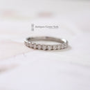 18ct White Gold Diamond Half Eternity Ring 0.49ct