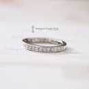 18ct White Gold Princess Cut Diamond 1.10ct Full Eternity Ring
