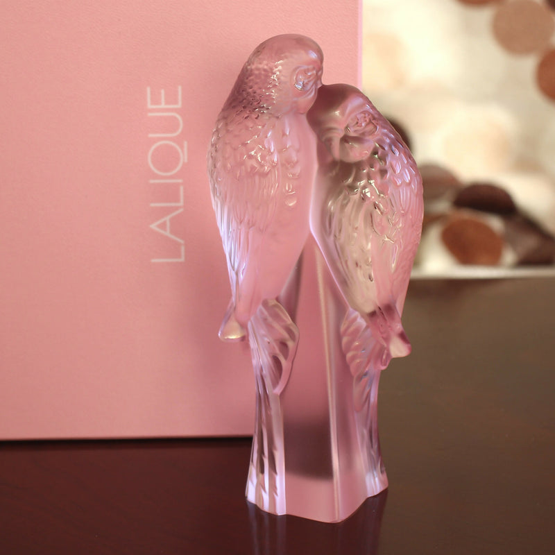 New-Lalique-Pink-Deux-Perruches-sculpture-24k005a