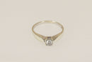 9ct White Gold Diamond Solitaire Ring