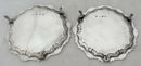 George II Pair of Silver Waiters. London 1745, James Morison. 17 troy ounces.