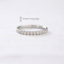 18ct White Gold Diamond Half Eternity Ring 0.48ct