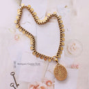 Victorian Silver Gilt Locket & Collar
