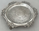 Lt Gen Henry Thomas, Peninsular War & War of 1812, Indian Silver Waiter. Mathie & Barron, Bombay. 13.9 ozt.