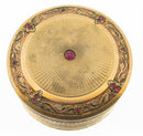 French 19thC Sterling Silver Gilt Gem Set Box Object De Vertu