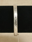 Vintage Silver Hinged Bangle
