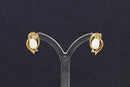 9ct Gold & Fire Opal Earrings