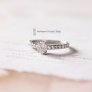 18ct White Gold Oval Diamond Solitaire