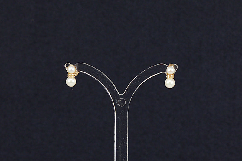 9ct Gold & Pearl Earrings