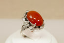 Silver Arts and Crafts Carnelian Ring