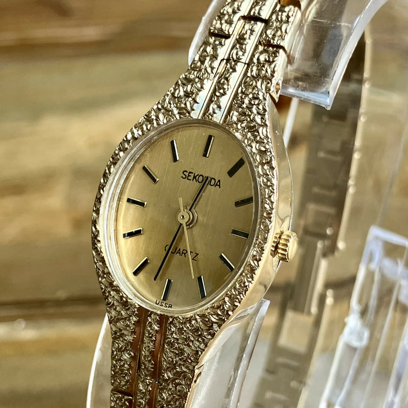 Ladies Gold Plated Sekonda Cocktail Watch | Box and Papers