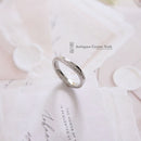 Platinum Curved Diamond Wedding Band