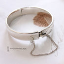 1970's Silver Engraved Bangle by Excalibur