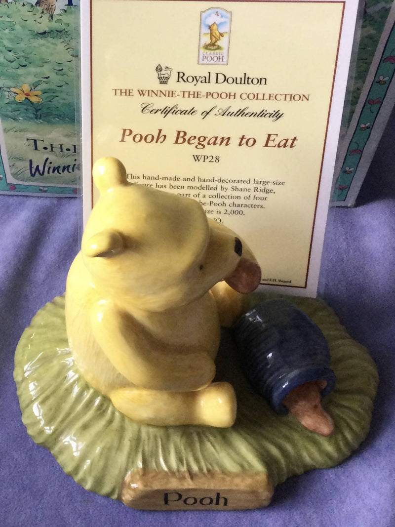 Royal Doulton Pooh Began To Eat figurine Doulton Winnie The Pooh Limited Edition figurine WP28