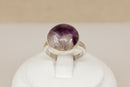 Silver & Blue John Ring