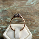 18ct Gold & Platinum Trilogy Diamond Ring | Size N