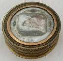 Early 19th Century Gilt Metal Memorial Miniature Picture Box.