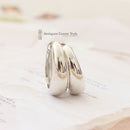 Links of London Sterling Silver Chunky Oval Hoop Earrings