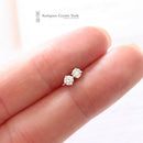 18ct White Gold Diamond Earrings 0.44ct