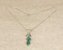 Handcrafted Sterling Silver & Chrysoprase Pendant with 18-Inch Chain