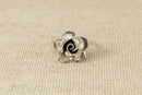 Vintage Silver Rose Ring