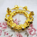 Vintage Gold Tone & Faux Pearl Brooch