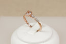 Gorgeous 9ct Rose Gold Morganite & Diamond Ring – Birmingham Hallmarked