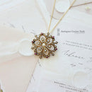 Victorian 9ct Ruby & Pearl Pendant