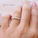 18ct White Gold Diamond Half Eternity Ring 0.65ct