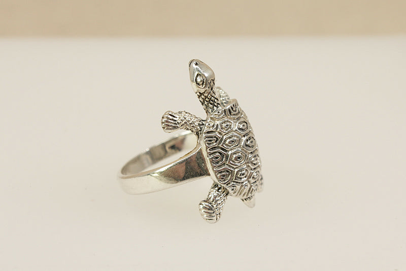 Silver Turtle Ring